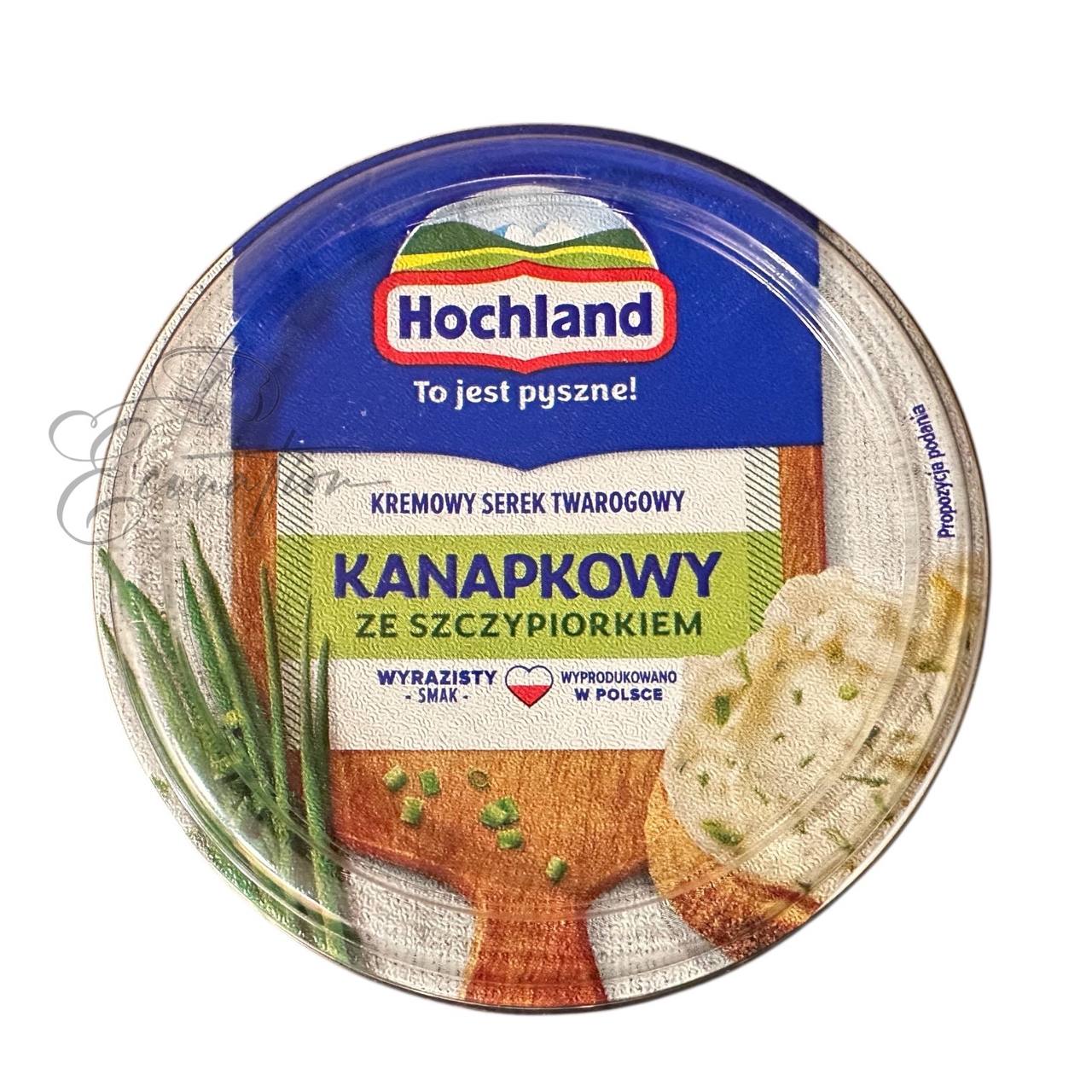 Сир "Kanapkowy" (Канапковий) із зеленою цибулею" ТМ Hochland 130g