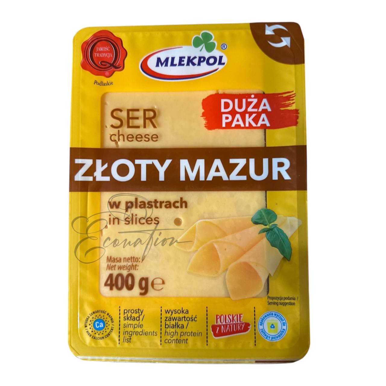 Сир "Złoty Mazur" ТМ Mlekpol 400г