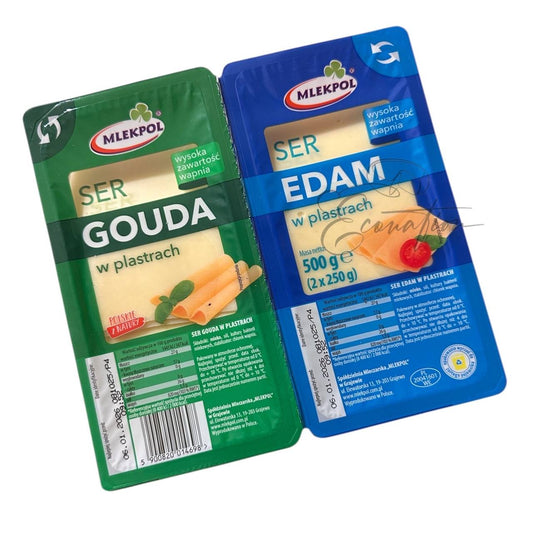 Сир "Gouda&Edam" ТМ Mlekpol 500г