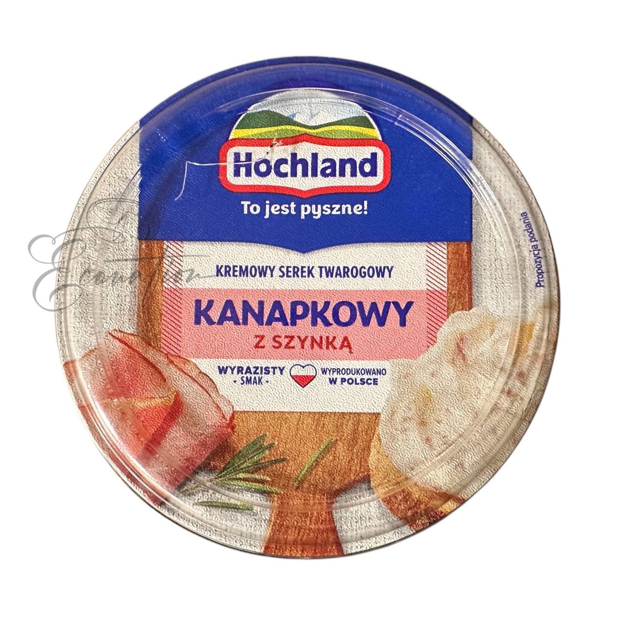 Сир "Kanapkowy" (Канапковий) з шинкою" ТМ Hochland 130g