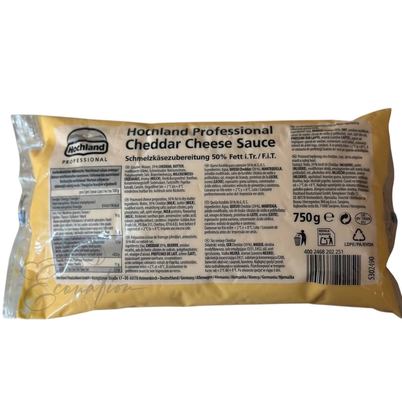 Сирний соус "Cheddar Сheese Sauce" ТМ Hochland 750г